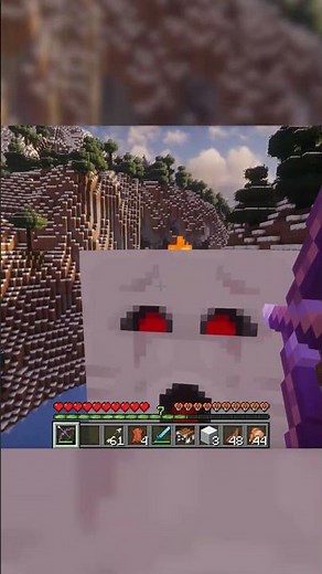 Happy Ghast VS Ghast #minecraft #minecraftrealistic #minecrafthumor #gaming #minecraftgameplay