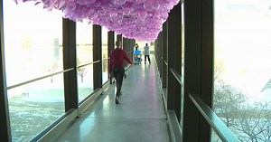 MCAD skyway filled with love letters as part of new installation