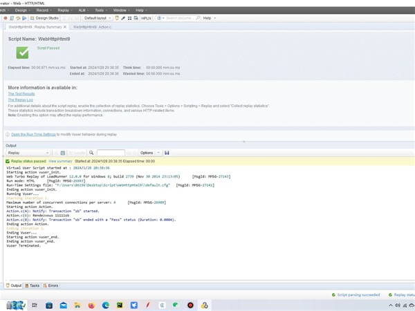 用loadrunner12工具测试网站性能