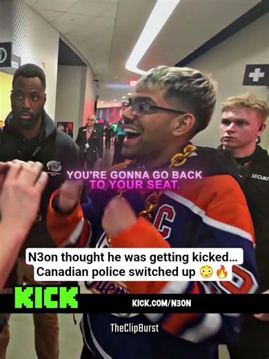 N3on thought he was getting kicked… Canadian police switched up 😳🔥 #n3on