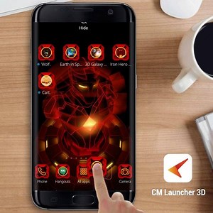 1.2M views · 1.2K shares | Personalize your phone, starting with FREE Red Iron Hero 3D Theme! Install CM Launcher 3D to have more 3DThemes&Wallpapers, make your phone unique! | CM Launcher | Facebook