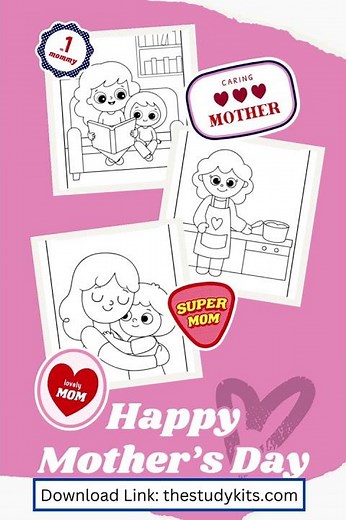 Mother’s Day Coloring Pages For Kids