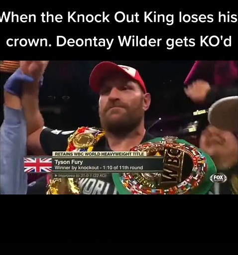 Knock Out King Deontay Wilder 42 wins with 41 Knock Outs. Gets knocked out in the greatest battle I have ever seen. Such poetic justice. Fury becomes Heavy Weight Champion of the world. Fury Vs Wilder 3. #nosafety #levelstothis #CheetosReaperReactions #ItsGreatOutdoors #strapseason #knockout #fyp #boxing #osoarrogant #kojunkie #heavyweights #champion #gypsyking