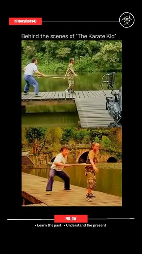 History || Ancient History on Instagram: "Behind the scenes of “The Karate Kid” (2010), Jackie Chan and Jaden Smith shared a strong mentor-student bond. Jackie Chan, personally trained Jaden Smith in Kung Fu, ensuring authenticity in the action sequences. The film was shot in various locations in China, including the iconic Great Wall. Follow @historyfinds4u for daily history content ⌛"