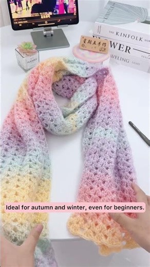 Easy shell Stitch Scarf | Beginner Crochet Tutorial