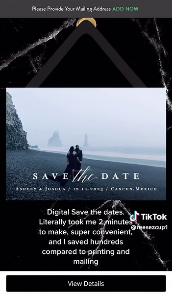 DIY Digital Save the Date with Green Envelope Tutorial