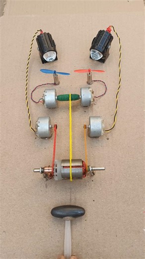 घर पर बनाया बिजली उत्पन्न प्रोजेक्ट • Dc motor New project