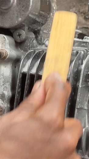 Washing the motorcycle engine by hand Steps2 - ASMR Sounds