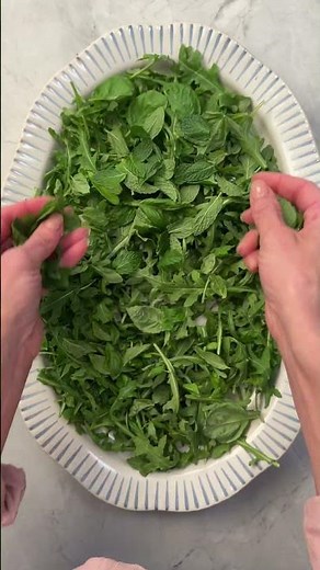 The perfect spring burrata salad! #recipe #cookingvideo #easyrecipe