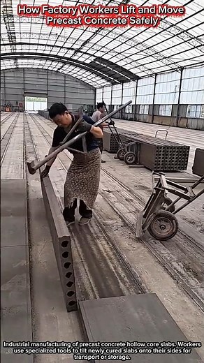 How Factory Workers Lift and Move Precast Concrete Safely