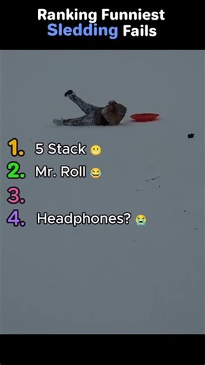 FUNNIEST Sledding Fails Ranked