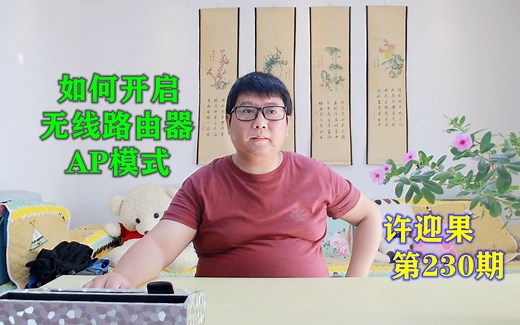 许迎果 第230期 如何开启无线路由器的AP模式