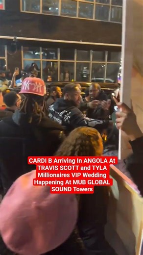 CARDI B Arriving In ANGOLA At TRAVIS SCOTT and TYLA Millionaires Wedding At MUB GLOBAL SOUND Towers