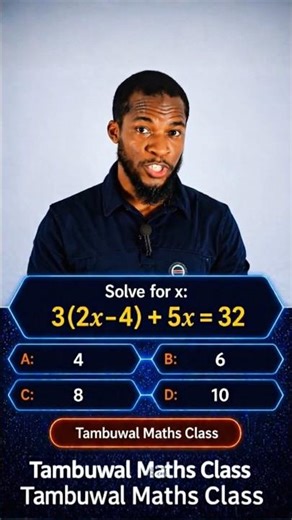 Solve for x: 3(2x-4)+5x=32