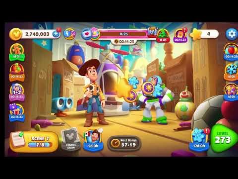 Disney Solitaire Level 272 Completed | Toy Story Scene Epic Mode | F2P Smart Strategy