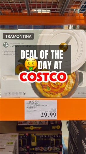 8.8K views · 323 reactions | Costco just dropped the Tramontina 12” Cast Iron Skillet with lid for only $29.99 after savings! From stovetop sears to oven bakes, this piece is built to last—save this before the deal ends. #costcofinds #costcowonders #costcoinfluencer #costco #tramontina #castironskillet #kitchendeals #costcocoupons #homecooking #costcokitchen | Costco Wonders | Facebook