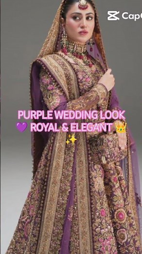 Purple Wedding Look 💜✨ | Elegant Bridals Outfit Ideas 2026 PURPLE WEDDING LOOK 💜 ROYAL & ELEGANT 👑✨