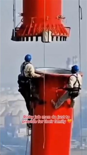 They Risked Their Lives at 500ft… Just to Put Food on the Table 💔😳 #love #family #shorts