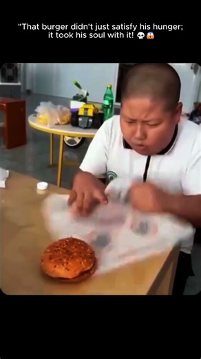 Instructions unclear bro ATE the burger