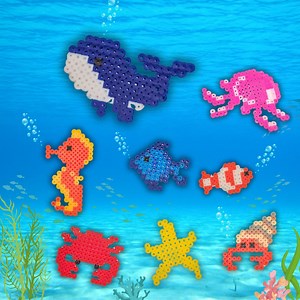 Ocean Hama Bead Pattern: Sea Animal Pixel Art (digital Download) - Etsy