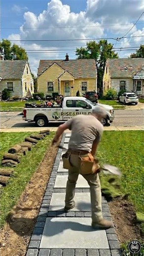 He Smashed the Old Walkway With a Sledgehammer — Then Built Something Beautiful