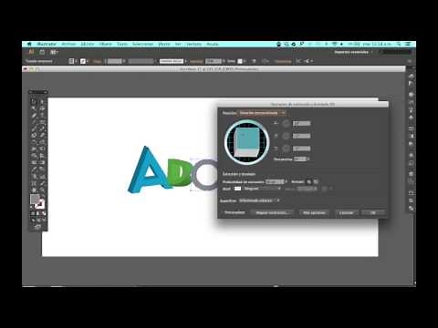 Como crear texto 3d en Adobe Illustrator