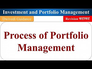 Process of Portfolio Management, Portfolio management process, investment and portfolio management