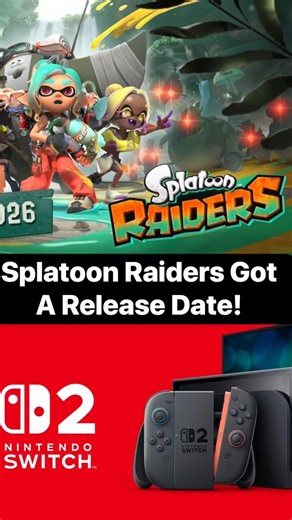 Splatoon Raiders Got A Release Date! #splatoonraiders #nintendoswitch2 #shorts