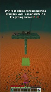 Minecraft sheep machine - DAY 19 insane parkour