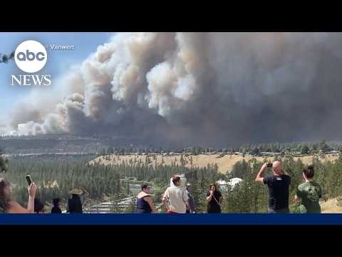 Fast-moving wildfires tear through homes in Washington