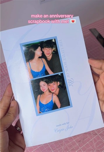 our anniversary scrapbook template is now available for only ₱35! get yours now! #scrapbook #digitalscrapbook #anniversarygift #couple