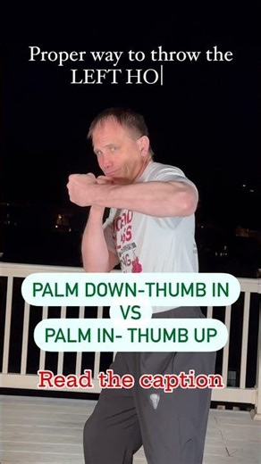 Unlocking the Power of the Left Hook with your palm facing in and thumb up