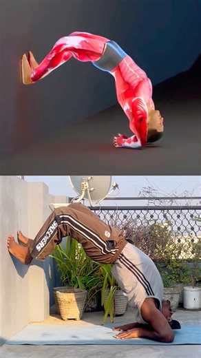 Wall assisted bridge for a stronger spine #WallAssistedBridge #SpineMobility #BridgeProgression