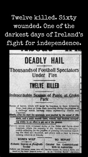 True Crime Story Magazine on Instagram: "This Day in True Crime — November 21, 1920 Bloody Sunday in Dublin On November 21, 1920, Ireland witnessed one of the most violent days of the War of Independence. Early that morning, the Irish Republican Army carried out coordinated strikes across Dublin — killing 11 Englishmen suspected of being British intelligence officers. Hours later, retaliation came fast and brutally. The Black and Tans stormed Croke Park during a Gaelic football match, opening fi