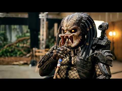 Predator Kicking Back Between Takes
