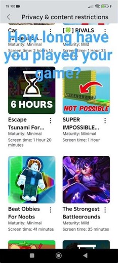 see how long have you been playing that game