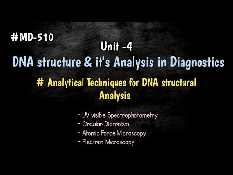 Analytical Techniques for DNA structural Analysis
