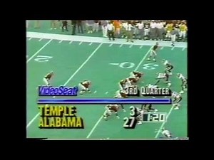 1991 Temple vs. #20 Alabama Highlights