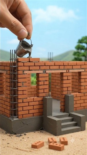 🏡 Tiny Hands Build a Beautiful Miniature House! 😍 | Satisfying ASMR Mini House Construction