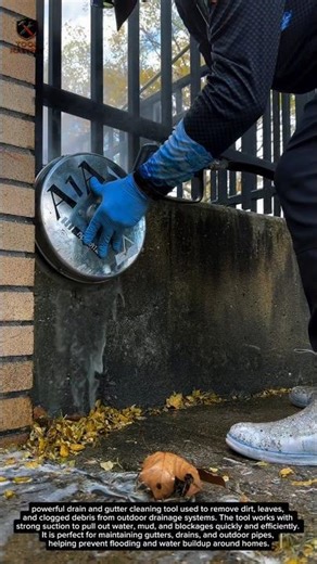 Amazing Drain Cleaning Tool | Satisfying Gutter Cleaning Hack That Actually Works!