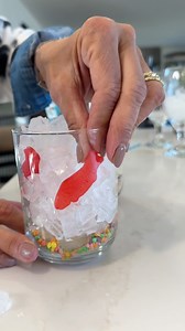 The grandkids love this fish tank drink! 🐠🍹 Such a fun way to add something special for your grandkids and perfect for any themed party. | Janelle & Kate