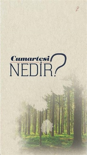 Cumartesi Nedir?