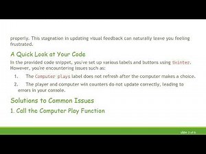 Resolving Tkinter Issues: How to Update Labels Correctly in Python 3.8.2