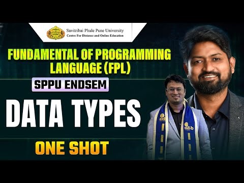 Data Types | Fundamental of Programming language (FPL) | SPPU ENDSEM by Sanket Sir