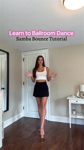The samba bounce is an essential part of a ballroom samba 💃🏻 It also makes the samba very different from the other Latin dances… Let me know what you want to learn next! tutorial requested by @Julia Seilert #ballroom #ballroomdance #ballroomdancer #ballroomtutorial #sambatutorial