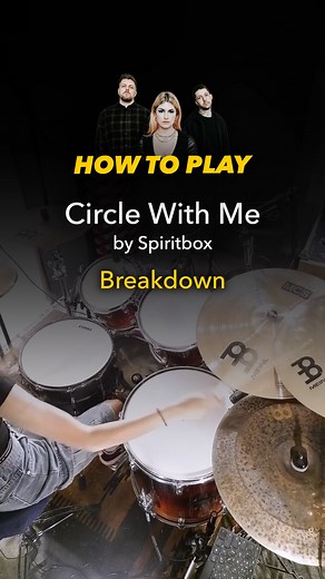 1K views | Learn How to Play ‘Circle With Me’ by Spiritbox 論 Take on the breakdown with the precision and power that Zev Rose lays down  Think you can match it?  Give it a go and let us know what you want to learn next!  Like and follow for more, your support keeps us creating. #Drums #Tutorial #Melodics #Spiritbox #CircleWithMe #ZevRose #DrumPractice | Melodics | Facebook