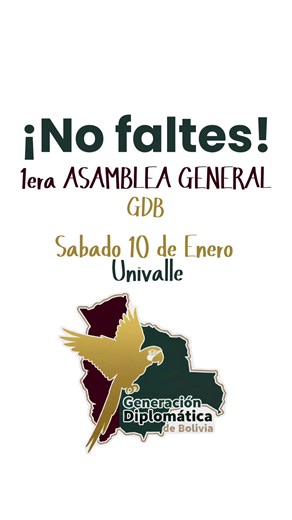 1era Asamblea General de gdb: ¡Te Esperamos!
