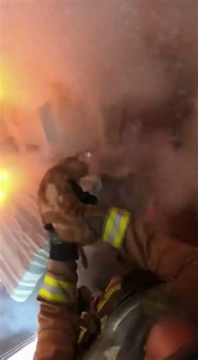 A FIREMAN Rescued Cat from fire🔥