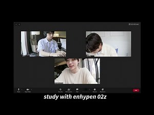 [1HOUR] STUDY WITH ENHYPEN 02z JAY, JAKE and SUNGHOON || 엔하이픈 스터디윗미 || relaxing fire asmr