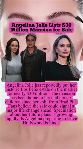 Angelina Jolie Lists $30 Million Mansion for Sale #hollywood